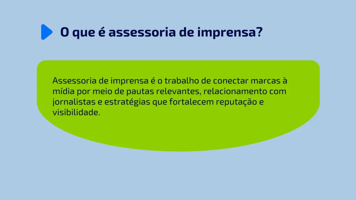 O que é assessoria de imprensa?