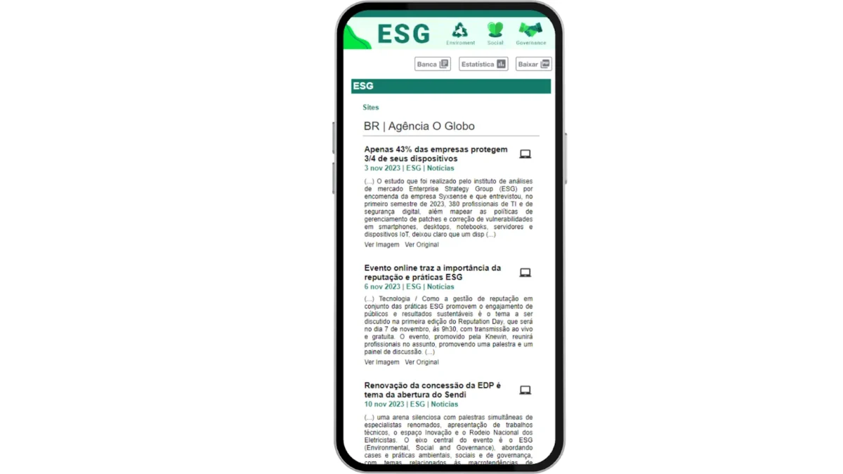 Knewin Monitoring coleta automatizada de notícias
