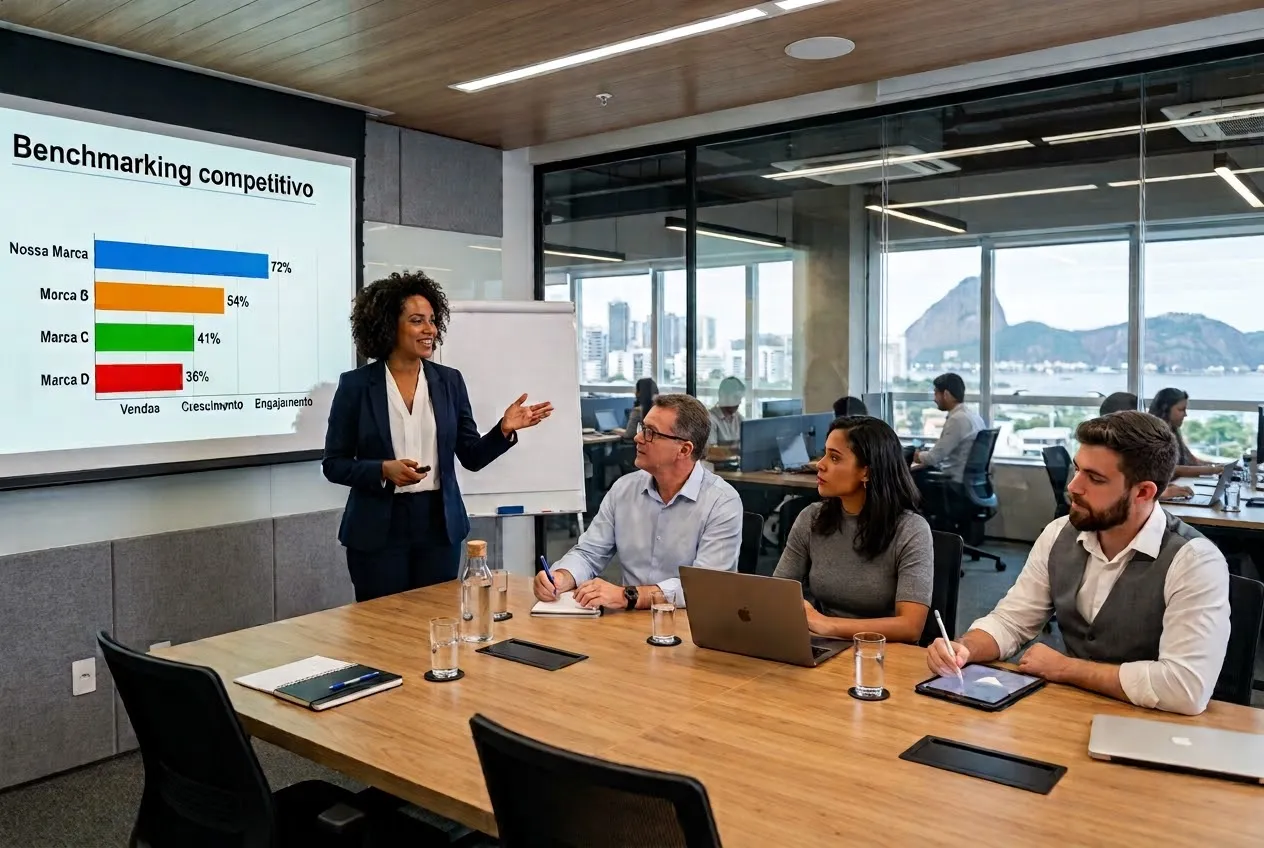 Benchmarking Competitivo: Como Comparar a Presença da Sua Marca com a Concorrência?